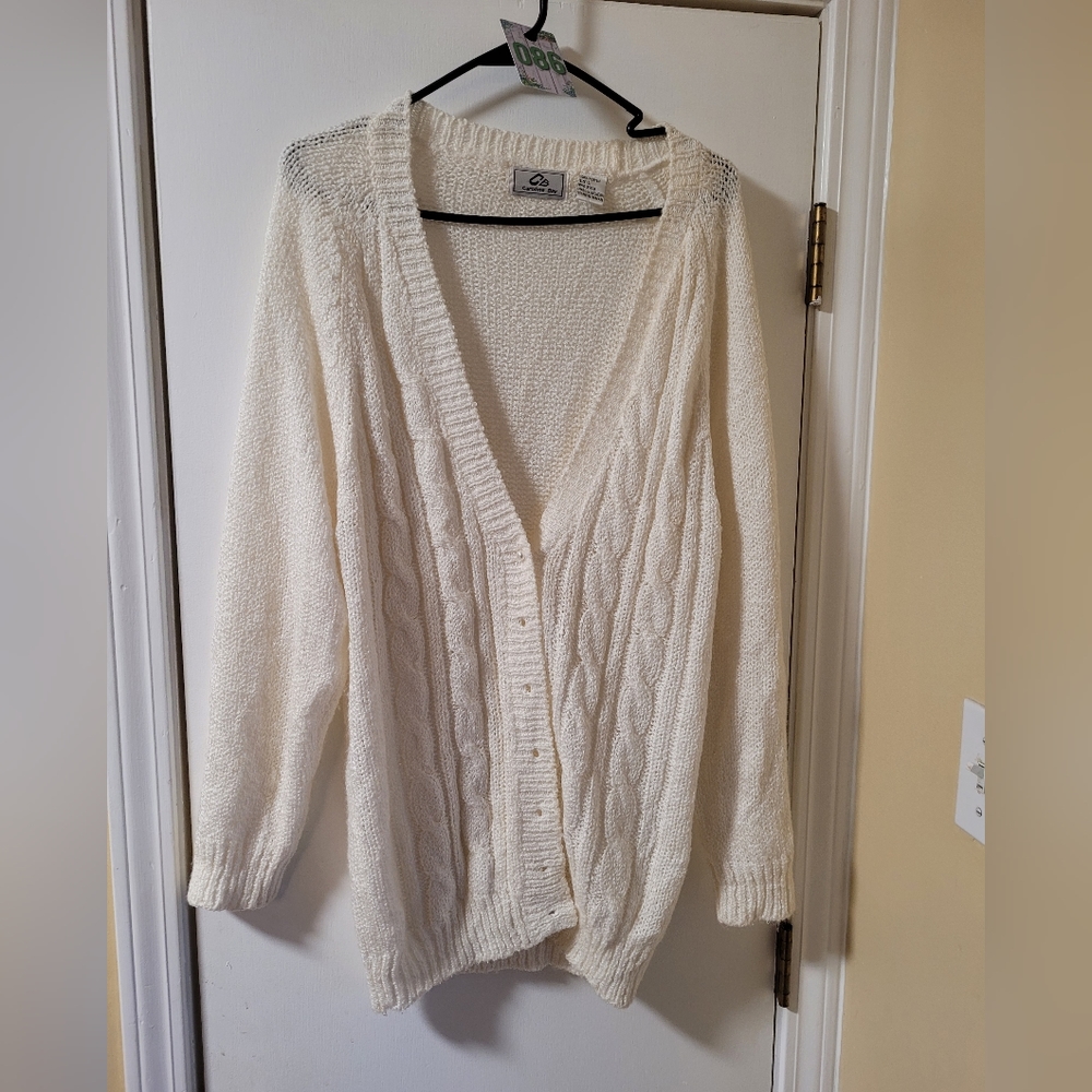 86. Vintage Carolina Bay cardigan sz L
